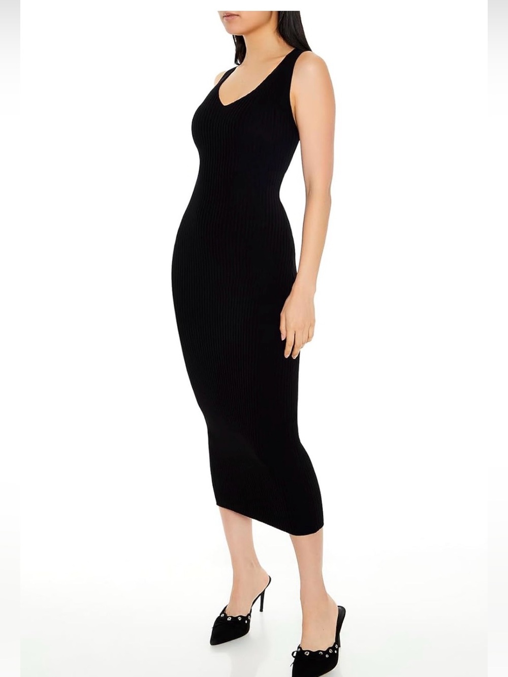Forever 21 Women's Ribbed Sweater-Knit Dress